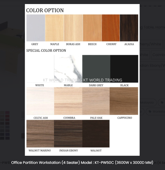office workstation KTPW50C view 2
